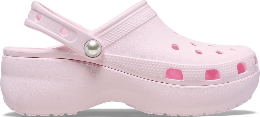 Crocs Classic Platform Pearl Dames Clogs Roze