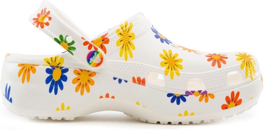 Crocs Classic Platform Seasonal Printed Clog Wit US W5