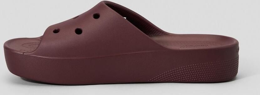 Crocs Classic Platform Slide Dark Cherry Rood US W11 - Foto 4
