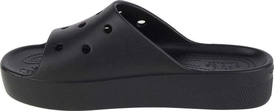 Crocs Classic Platform Slide 208180-001 Vrouwen Zwart Slippers - Foto 3