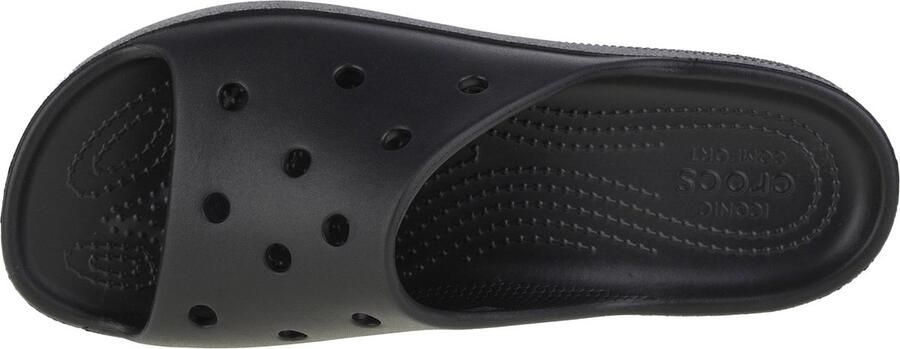 Crocs Classic Platform Slide 208180-001 Vrouwen Zwart Slippers - Foto 5