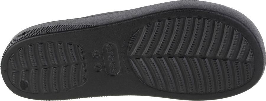 Crocs Classic Platform Slide 208180-001 Vrouwen Zwart Slippers - Foto 6