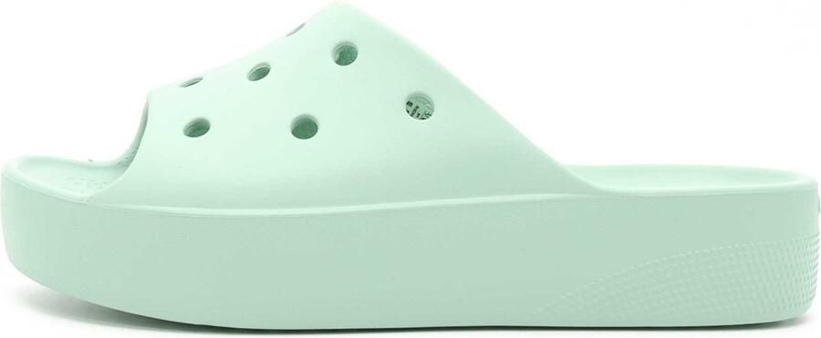 Crocs Women's Classic Platform Slide Sandalen maat W10 turkoois - Foto 3