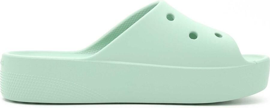 Crocs Women's Classic Platform Slide Sandalen maat W10 turkoois - Foto 3
