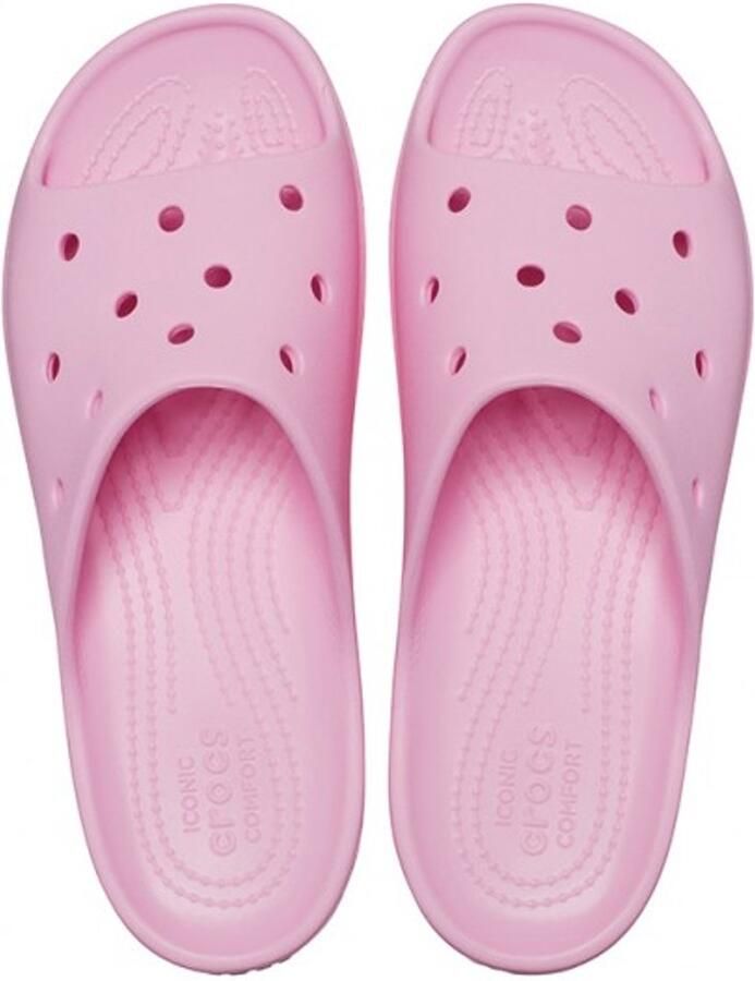 Crocs Classic Platform Dames Slippers Flamingo - Foto 2