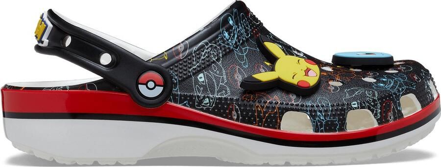Crocs Pokémon-print instapschoenen voor basisschool- en middelbare schoolleerlingen