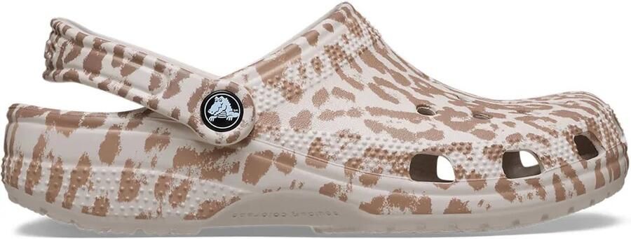 Crocs Classic Pop Animal Klompen Beige