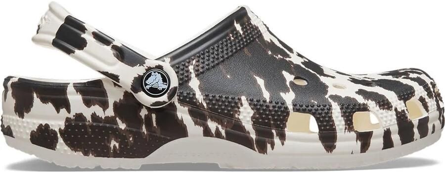 Crocs Classic Pop Animal Klompen Wit Zwart