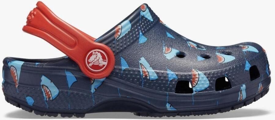 Crocs Classic Printed Clog Navy Blauw US