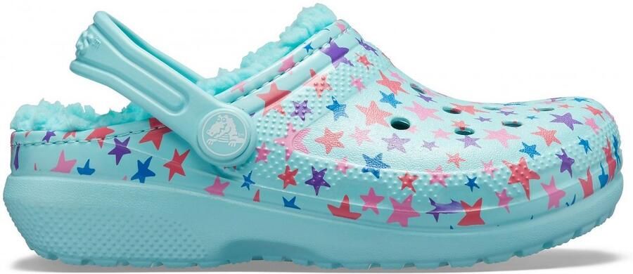 Crocs Classic Printed Lined Clog K Ice Blue 27 28 US