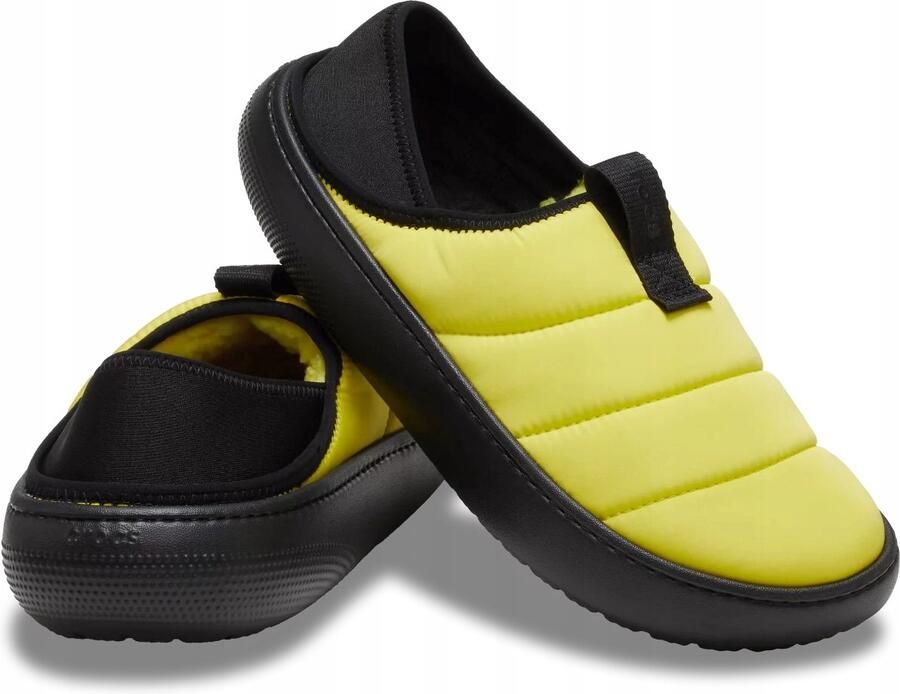 Crocs Classic Puff Dameskapcie Warme Voering Cyber Geel Multi