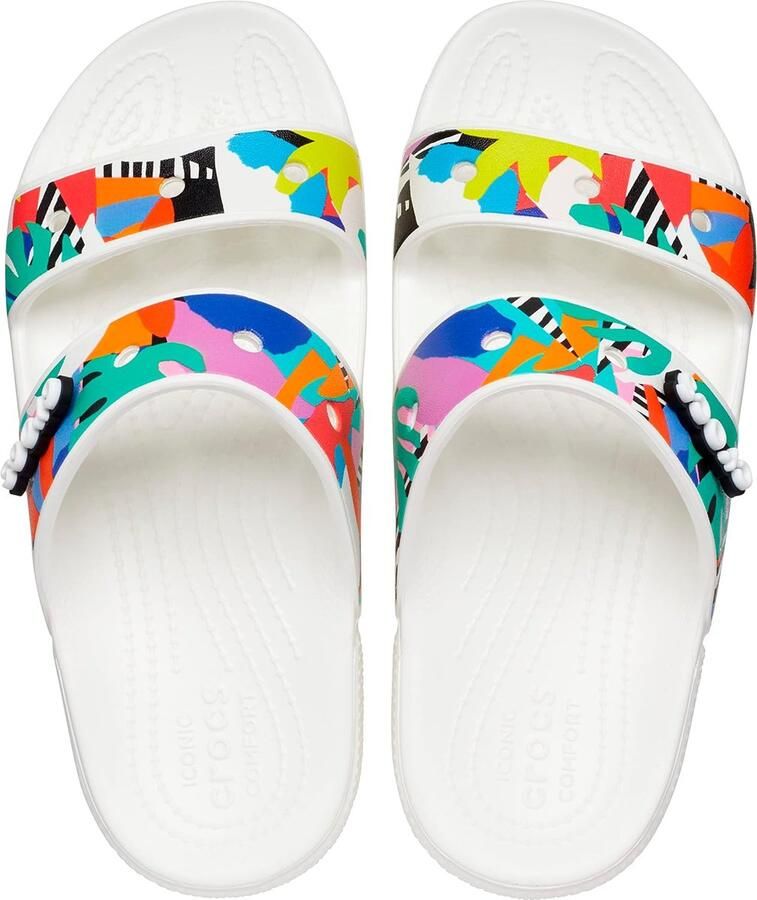 Crocs Classic Retro Resort Sandalen Wit Multi US M12