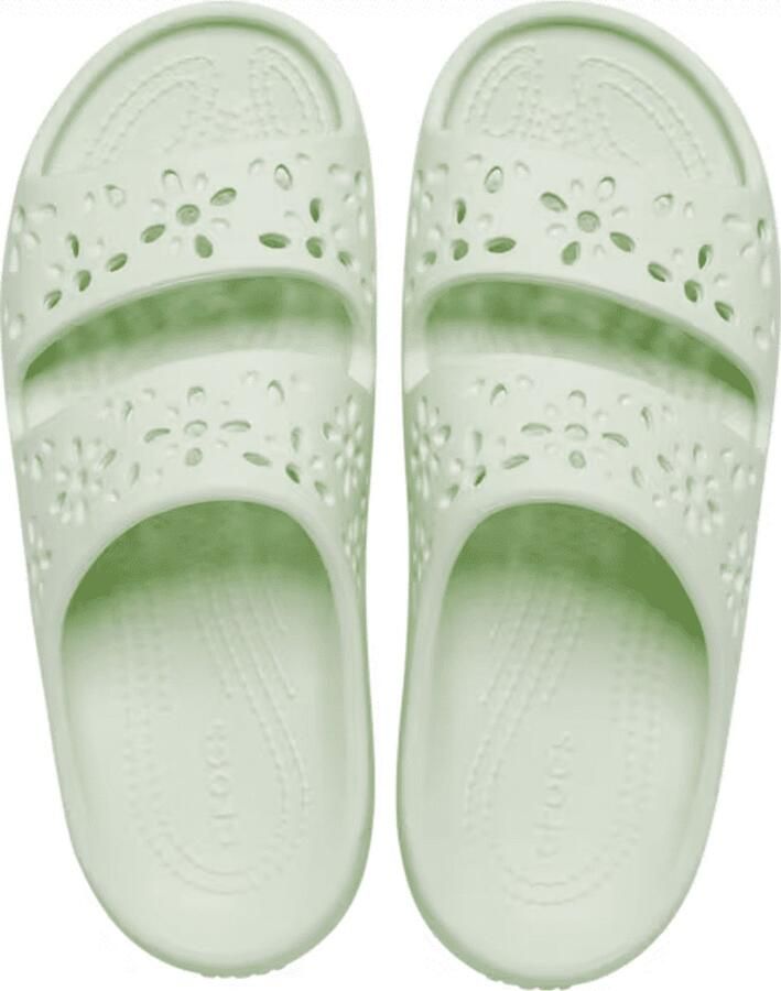 Crocs Badslippers Classic Floral Cut Out Sandal sandaal zomerschoen pool slides met genopte binnenzool - Foto 2