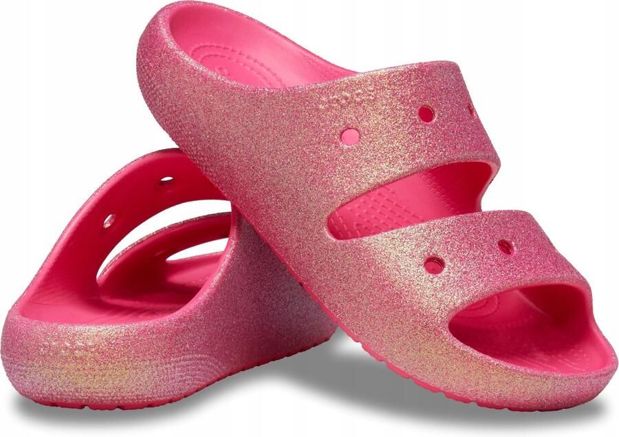 Crocs Classic Sandalen Iriserend Glitter Dragon Fruit M9 W11