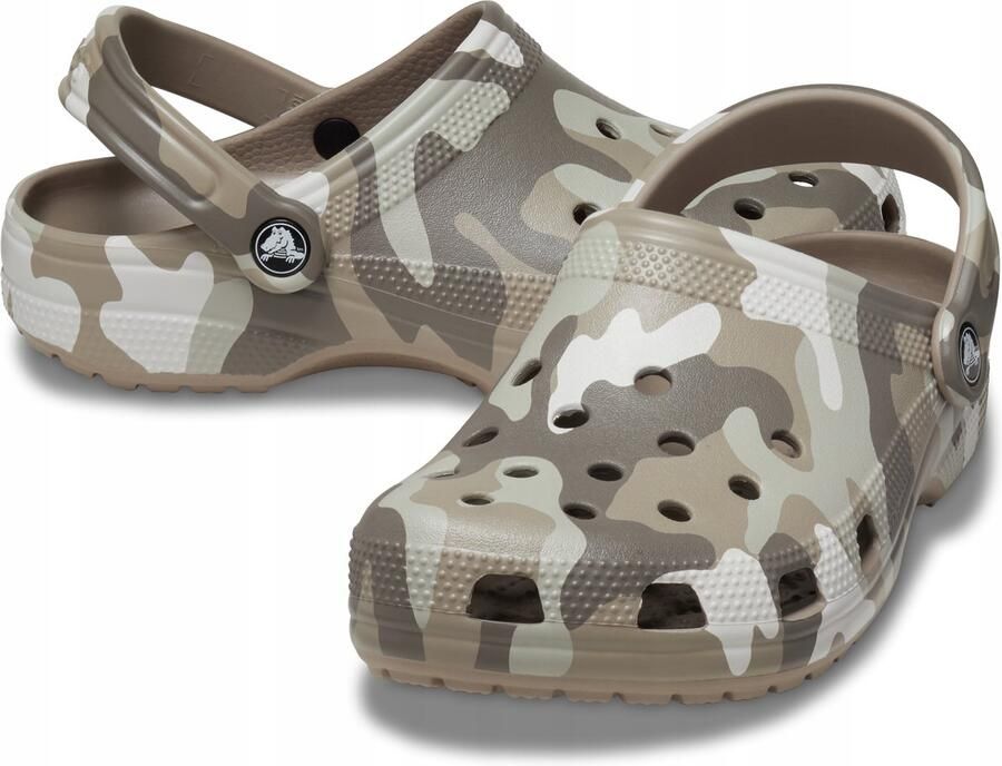Crocs Classic Printed Camo Clog Mushroom Multi 48 49 US M13 - Foto 2