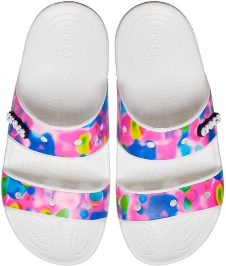Crocs Classic Solarized Sandalen Wit Roze US M11
