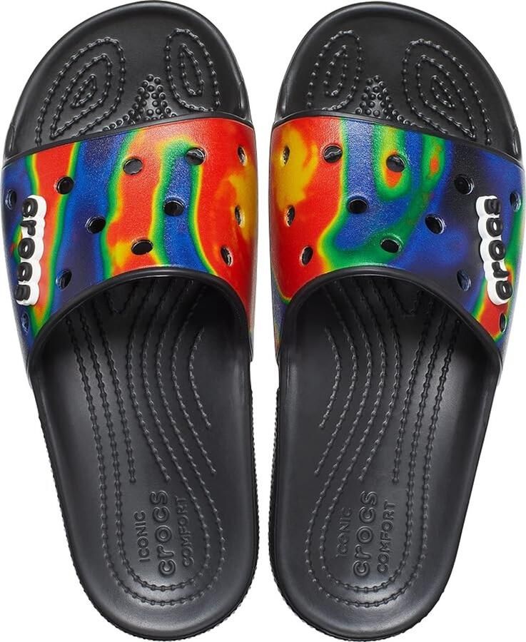 Crocs Classic Solarized Slide Zwart Navy US M6 W8