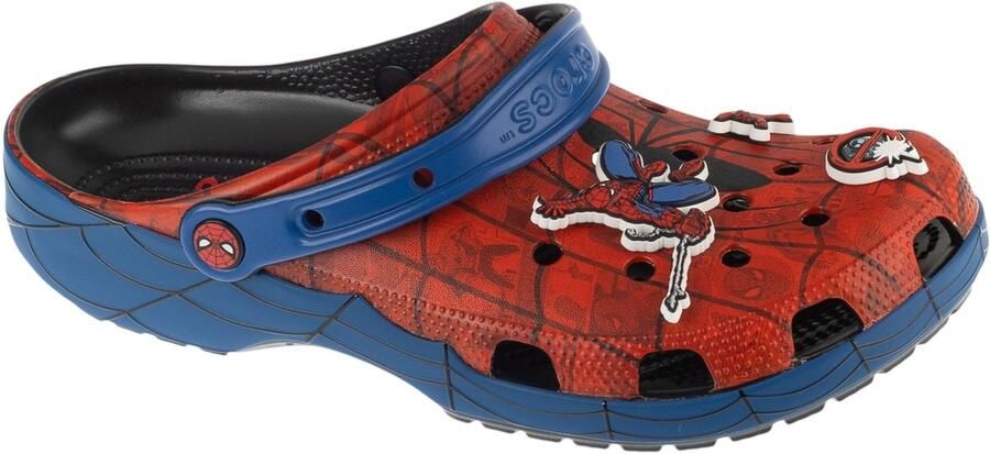 Crocs Classic Spiderman Web Clog Mannen Rood Slippers