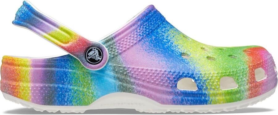 Crocs Classic Spray Dye Clog White Multi