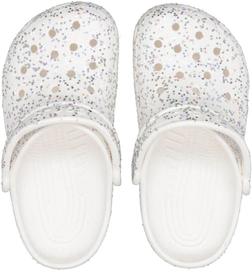 Crocs Classic Starry Glitter Clog Wit US J3