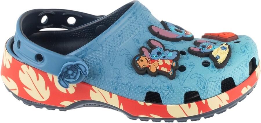 Crocs Classic Stitch Clog K voor meisje Blauw Slippers