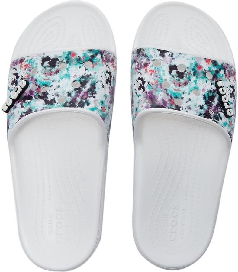 Crocs Classic Tie Dye Graphic Multi White US M6 W8