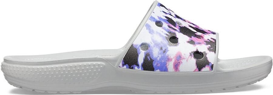 Crocs Classic Tie Dye ia Slide Multi Lichtgrijs US M5 W7