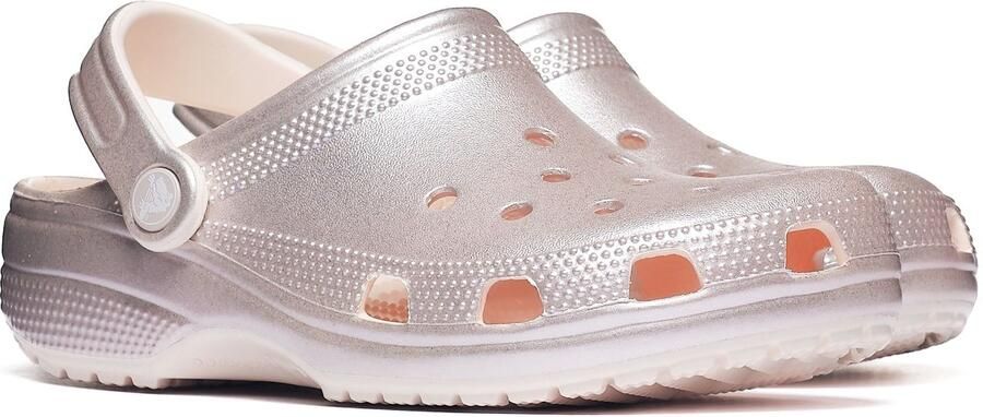Crocs Classic Tinted Metallic Klompen Zilver