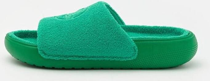 Crocs Classic Uniseks Klapjes Frotte Zool Frotte Bovenlaag Green Ivy - Foto 4