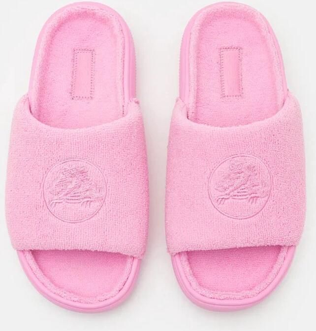 Crocs Classic Towel Slippers Roze US M8 W10 - Foto 2