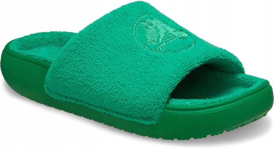 Crocs Classic Uniseks Klapjes Frotte Zool Frotte Bovenlaag Green Ivy - Foto 2