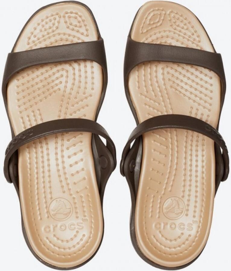 Crocs Cleo Sandalen Espresso Gold