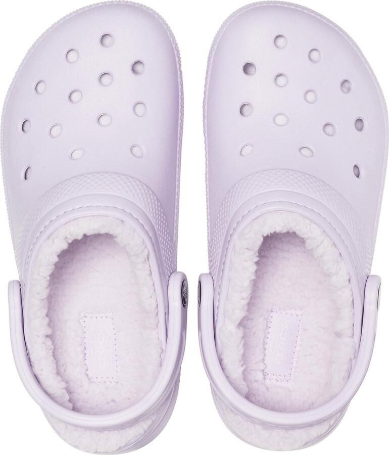 Crocs Classic Lined Clog Sandalen maat M8 W10 wit purper