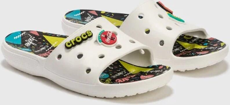 Crocs Coca-Cola Classi s Slide Wit US M12