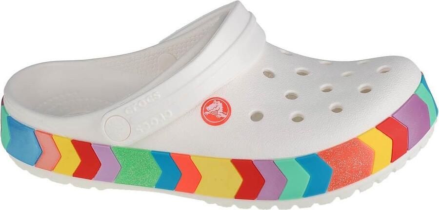 Crocs Crocband Chevron Beaded Clog Kids Wit US J2