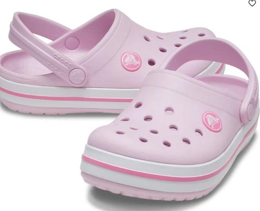 Crocs Crockband clog t rose ballerina streepje aan zijkant Kinderen Kleur Roze) - Foto 3