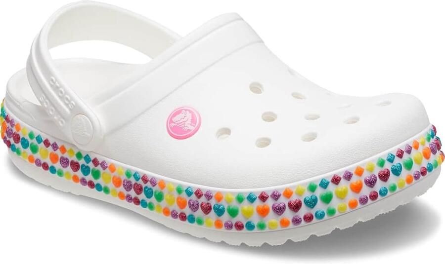 Crocs Crocband Gem Band Clog K White US J5