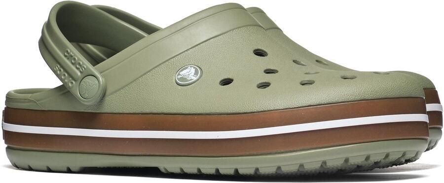 Crocs Crocband Gum Clog Sandalen maat M10 W12 olijfgroen