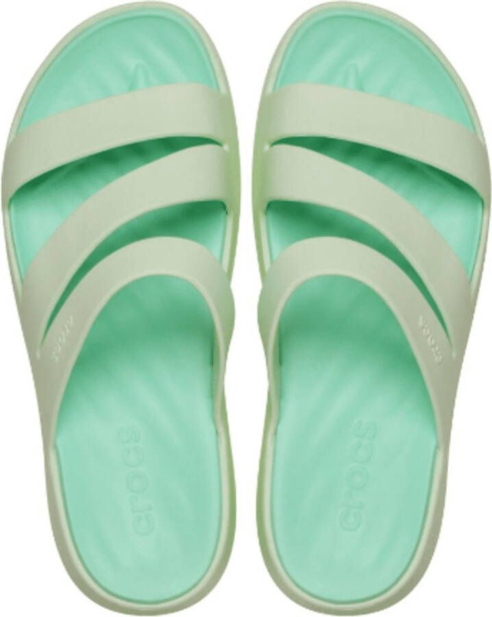 Crocs Dames Slipper Getaway Strappy Jade Tint GROEN