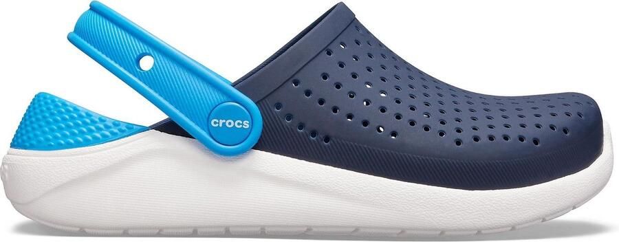 Crocs De LiteRide Instappers Unisex navy blauw wit