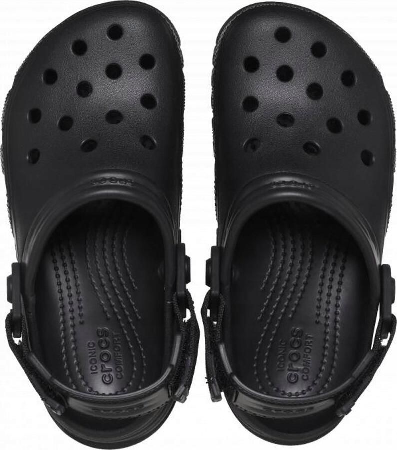 Crocs Duet Max II Kinderklompen Zwart Comfortabel Verstelbare Band