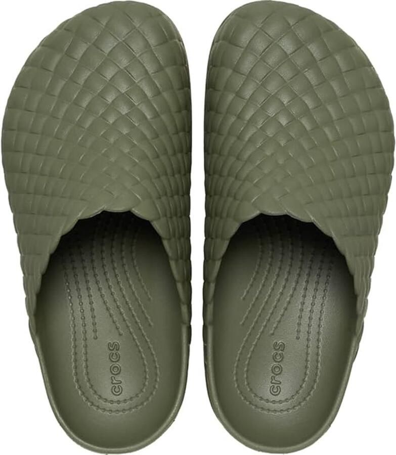Crocs Dylan Woven Texture Clog Army Green M9 W11
