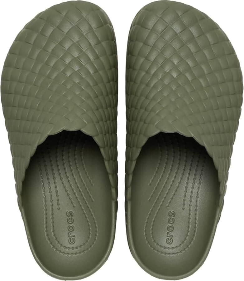 Crocs Dylan Woven Texture Clog Army Green US M12