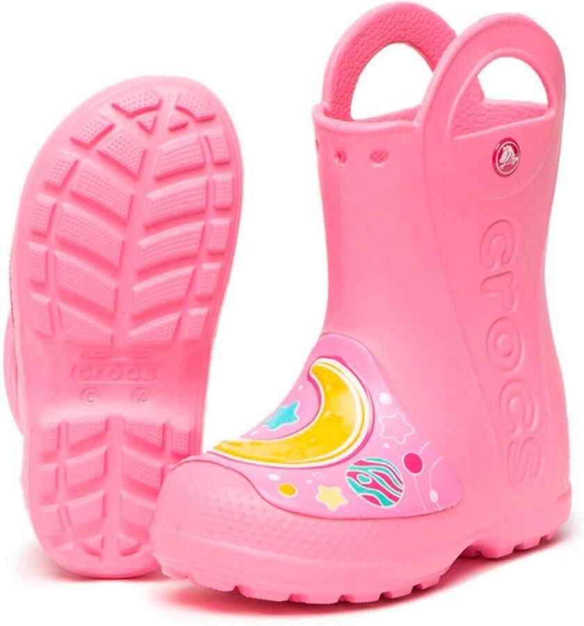 Crocs FL Galactic Hearts Rainboot Pink Lemonade US