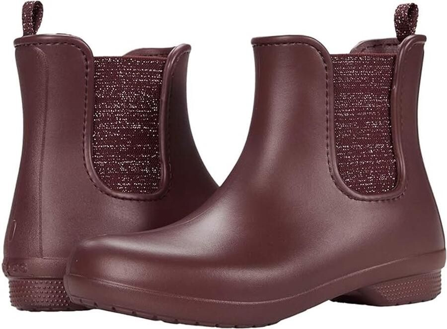 Crocs Freesail Chealsea Metallic Burgundy Relaxed Fit