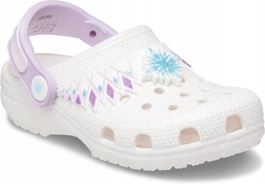 Crocs Frozen Serie Kinderklomp Wit Croslite Ventilatieopeningen
