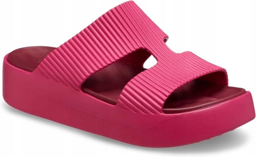 Crocs Getaway Groove Plateausandalen Dragon Fruit Free Feel Technology