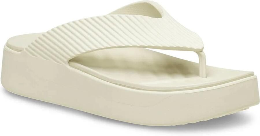 Crocs Women's Getaway Groove Platform Flip Sandalen maat 42-43 beige