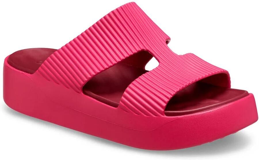 Crocs Getaway Groove Platform Hstrap Slippers Roze Vrouw