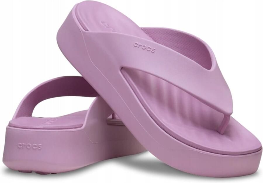 Crocs Getaway-Platform Dames Teenslippers Free Feel Technology™ Hyacint